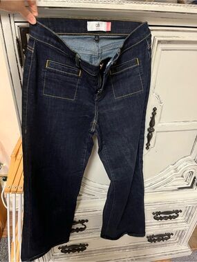 CAbi Dark Indigo Wide Leg Jeans